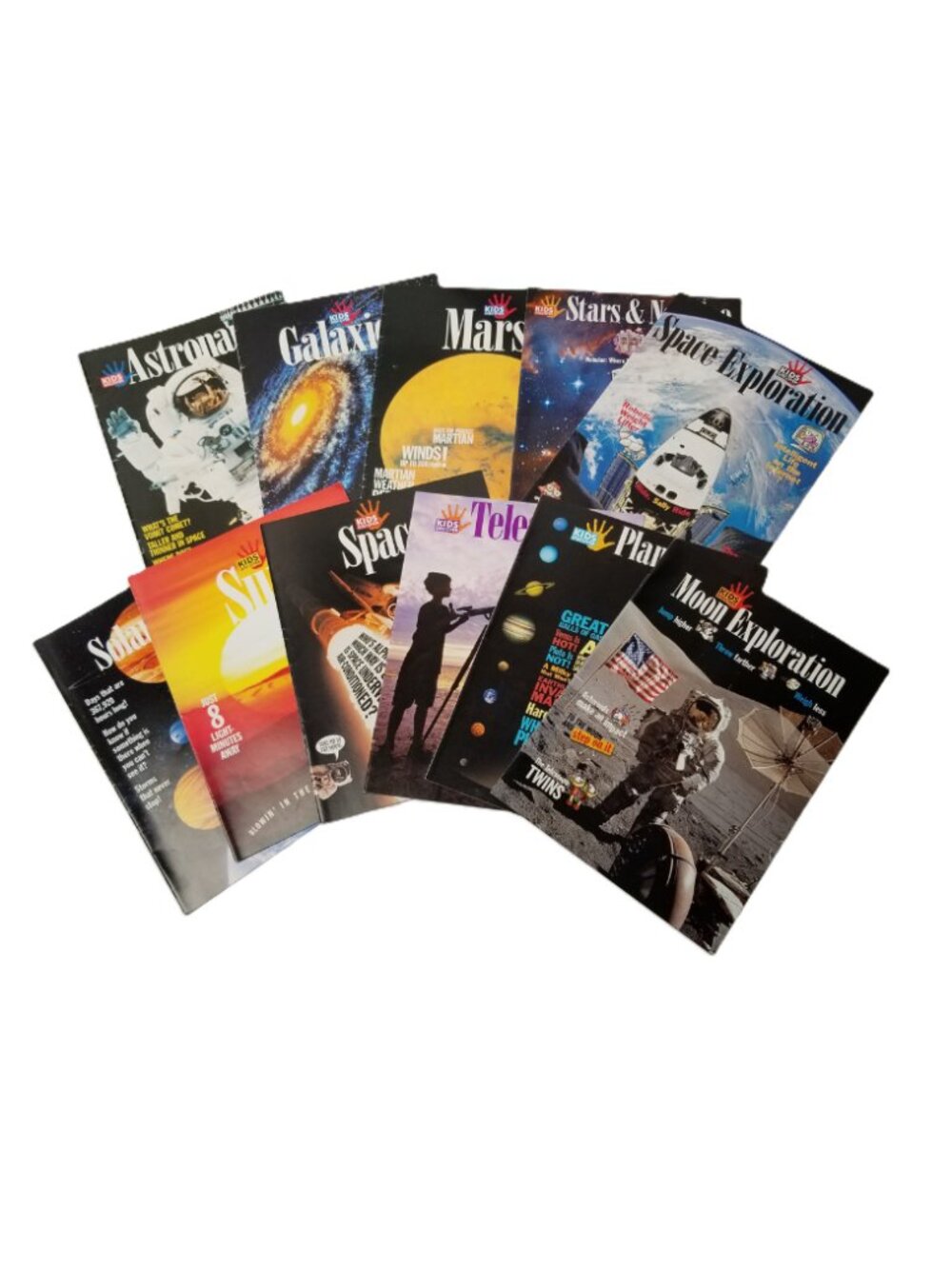 Kids Discover Space Magazine Lot 11 Astronaut Mars Galaxy Moon Planets Telescope